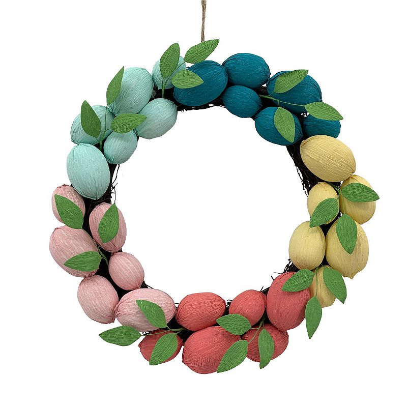 20863472 Celebrate Together Easter Multicolor Egg Wreath sku 20863472