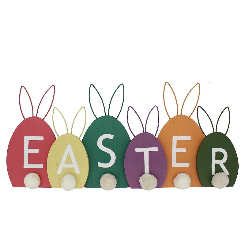 37224992 Celebrate Together Easter Bunny Butts Wooden Table sku 37224992
