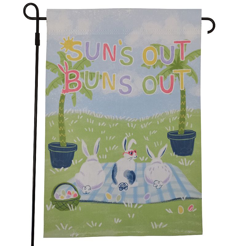 Celebrate Together Easter Suns Out, Buns Out Garden Flag, Multicolor