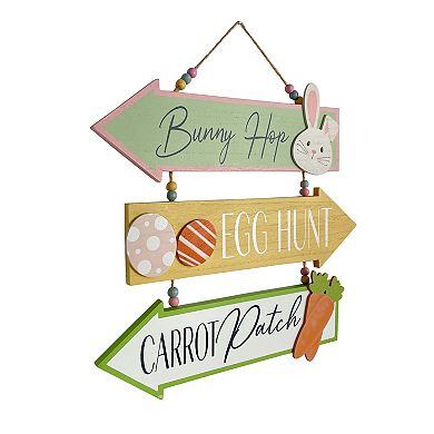 Celebrate Together™ Easter "Bunny Hop, Egg Hunt, Carrot Patch" Arrow Wall Decor