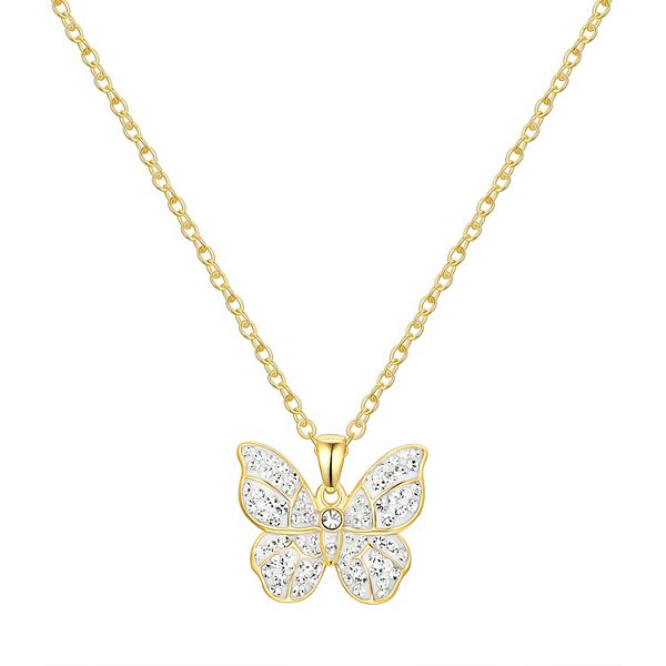 Swarovski Women's Lilia Butterfly Necklace in Metallic | UK