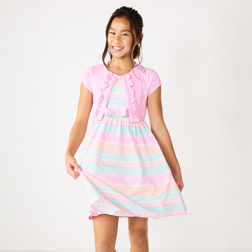 Robe été Fille Bonnie Jean New York Taille 7 - Jolie Robe D'été - Occasion Très Bon état