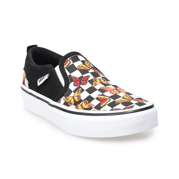 Vans Asher Butterfly Girls Slip On Shoes