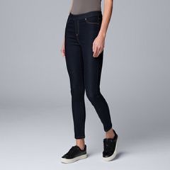 Plus Size Simply Vera Vera Wang Mid-Rise Shaping Denim Leggings