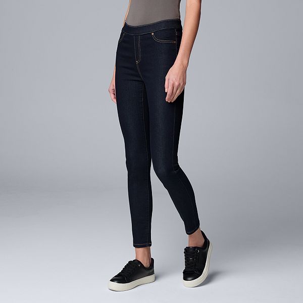 Women's Simply Vera Vera Wang Mid-Rise Shaping Denim Leggings