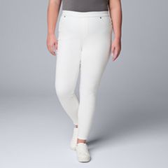 White Mark Plus Womens Mid Rise Full Length Leggings