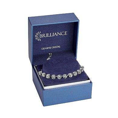 Brilliance Crystal Row Adjustable Bracelet