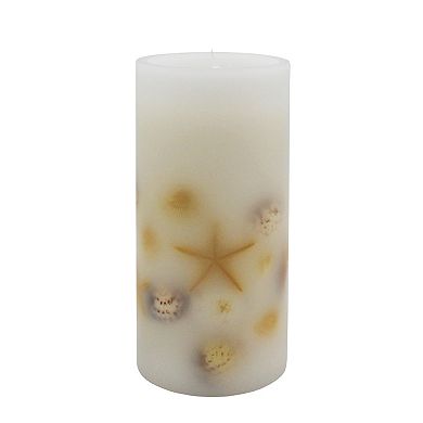 Sonoma Goods For Life LED Seashell Embedded Pillar Candle