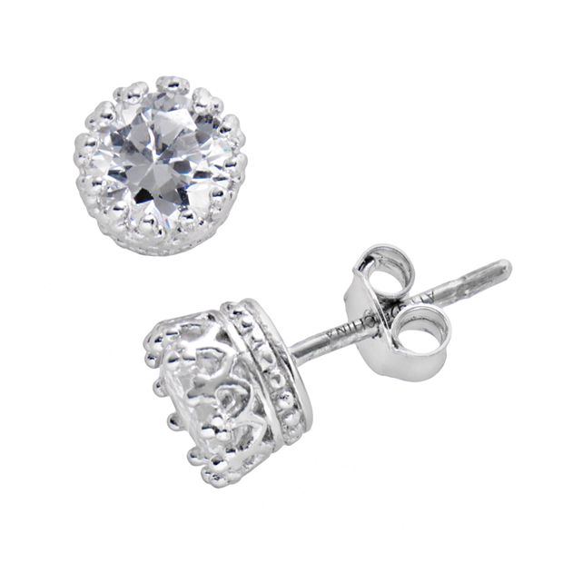 Crown stud deals earrings