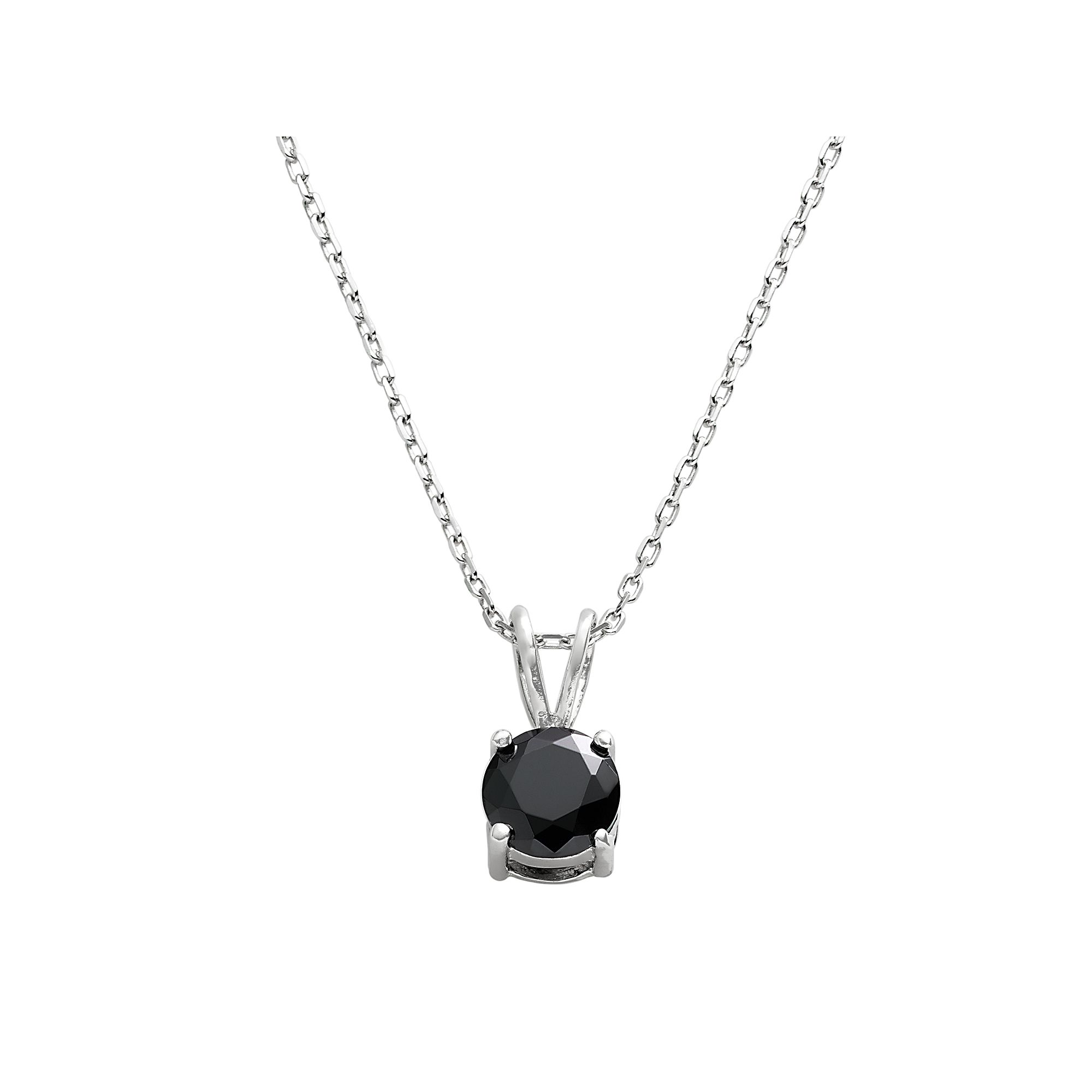 Sterling Silver Cubic Zirconia Pendant, Womens