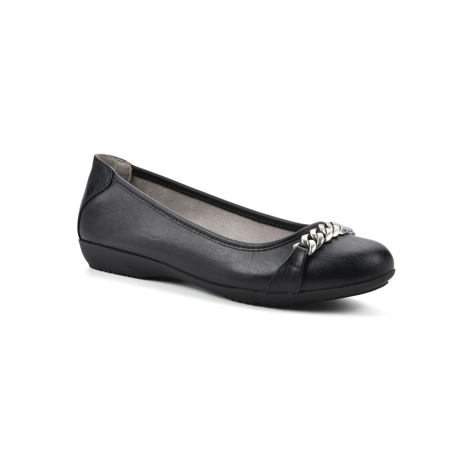 Cliffs by White Mountain Charmed Womens Ballet Flats, Size: 6, Black Smo