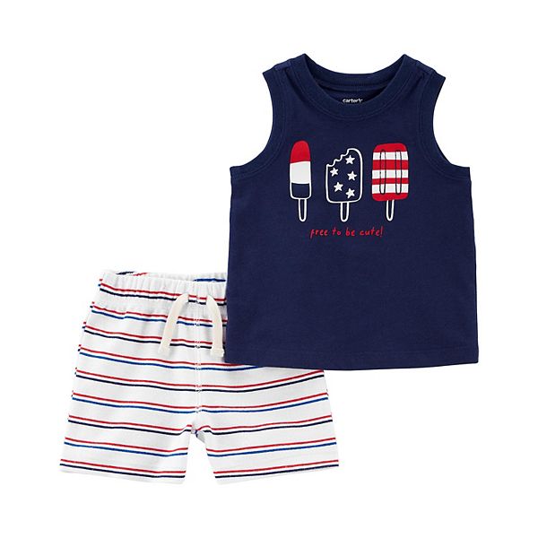 Shorts Infant 4th Of July Outfit Boy Baby Boy Carter's 2-Piece 4th