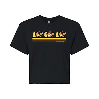 Juniors' Pokémon Retro Cropped Graphic Tee