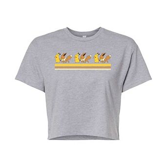 Juniors' Pokémon Retro Cropped Graphic Tee
