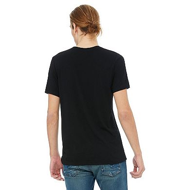 Canvas Mens Triblend Crew Neck Plain Short Sleeve T-Shirt