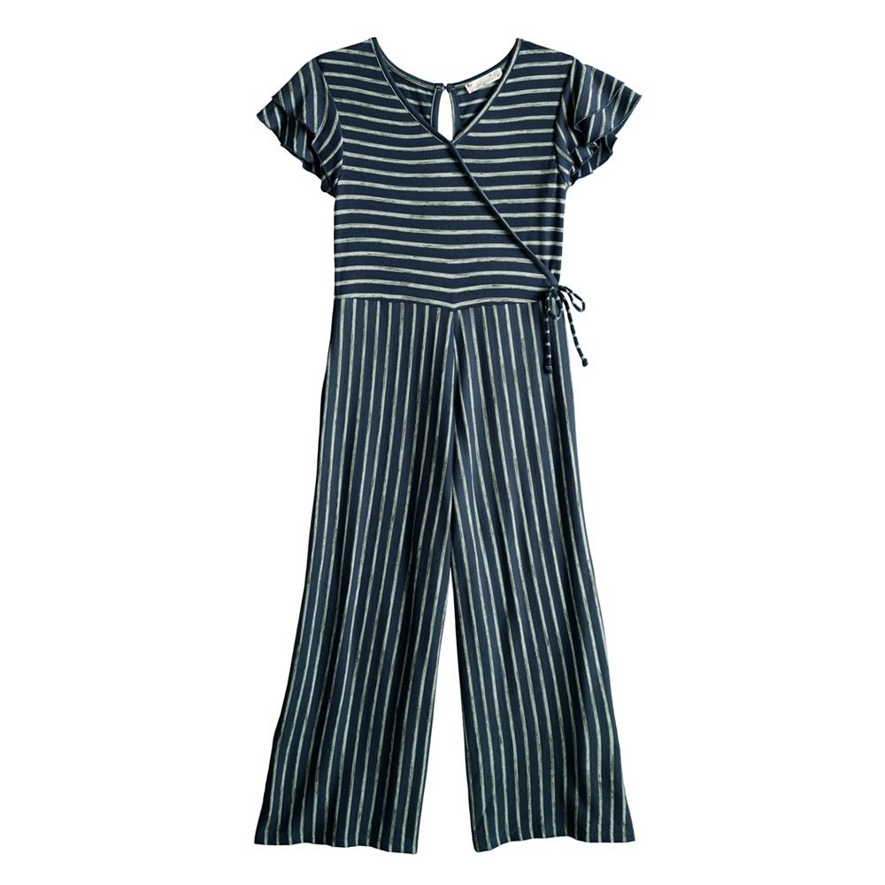 Robe Fille Taille 7 Knit Works à Rayures Multicolores - Sans Manches, Longueur Genou, Occasion Très Bon état
