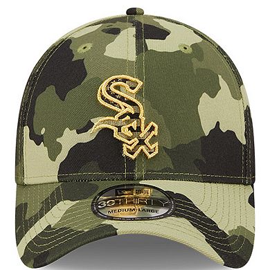 Men's New Era Camo Chicago White Sox 2022 Armed Forces Day 39THIRTY Flex Hat