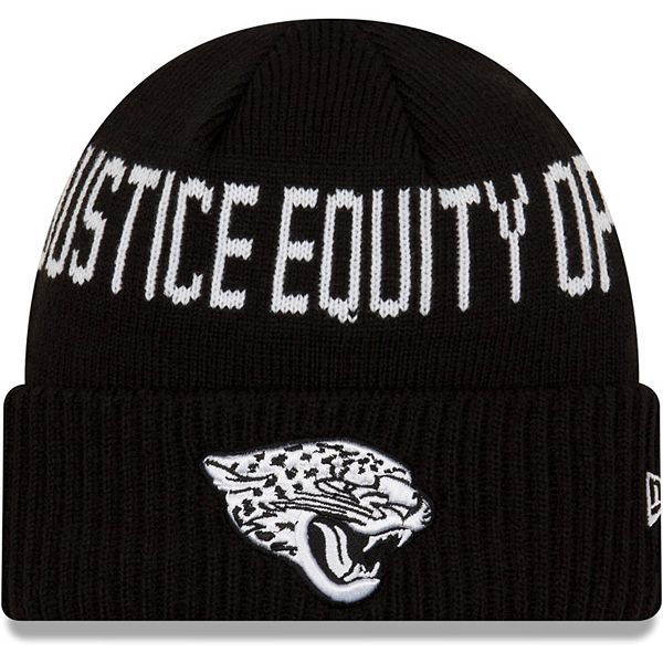 Jacksonville Pro Football Beanie Men's Cuffed Knit Hat with Pom Black/Gold  