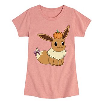 Girls 7-16 Pokemon Eevee Halloween Tee