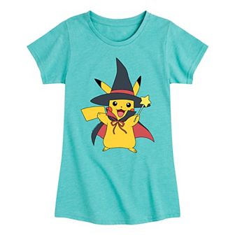 Girls 7-16 Pokemon Pikachu Witch Tee