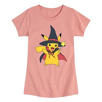 Girls 7-16 Pokemon Pikachu Witch Tee