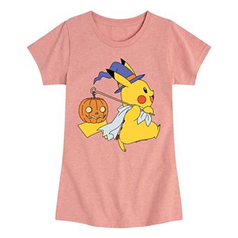 Girls 7-16 Pokemon Halloween Pikachu Tee