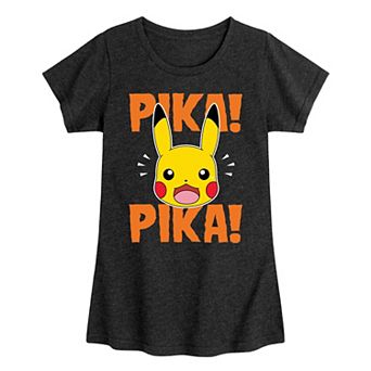 Girls 7-16 Pokemon Pika Pika Pikachu Tee