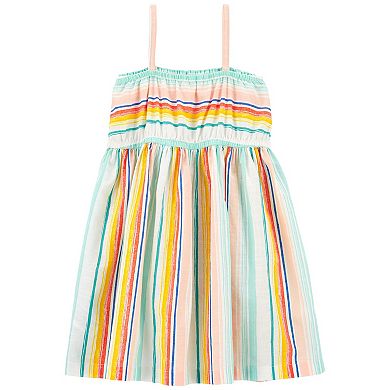 Baby & Toddler Girl Carter's Striped Smocked Sundress