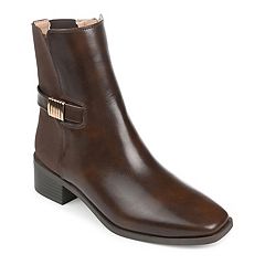 Wide width brown booties sales