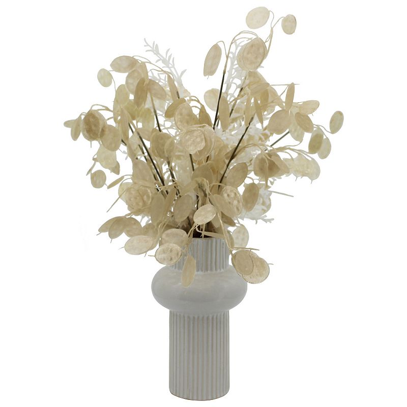 Sonoma Goods For Life Artificial Lunaria Vase Floor Decor, Multicolor