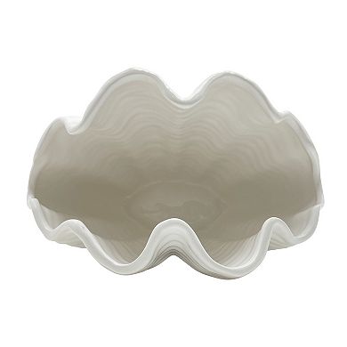 Everyday Decor Ceramic Shell Vase Table Decor