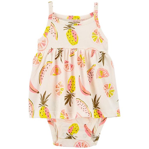 Baby & Toddler Girl Carter's Fruit Print Sunsuit Dress