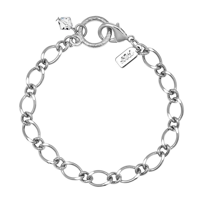 18159130 1928 Silver Tone Charm Holder Bracelet, Womens sku 18159130