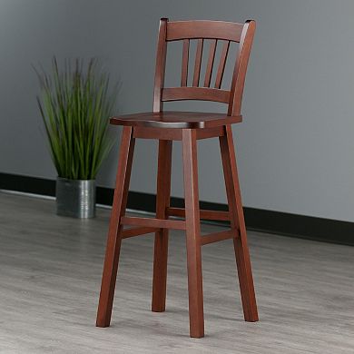 Winsome Wood Fina Swivel Seat Bar Stool