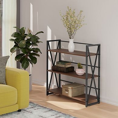 Winsome Wood Isa 3-Tier Bookshelf 