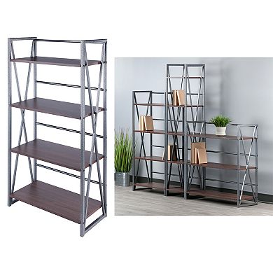 Winsome Wood Isa 4-Tier Bookshelf