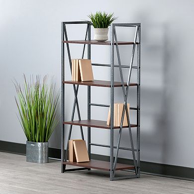 Winsome Wood Isa 4-Tier Bookshelf