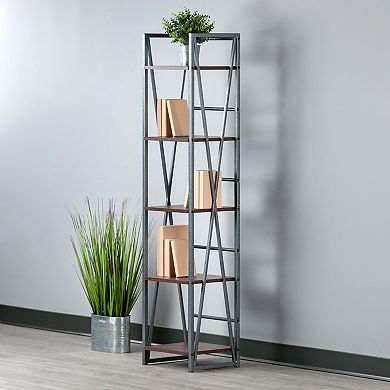 Winsome Wood Isa 5-Tier Bookshelf