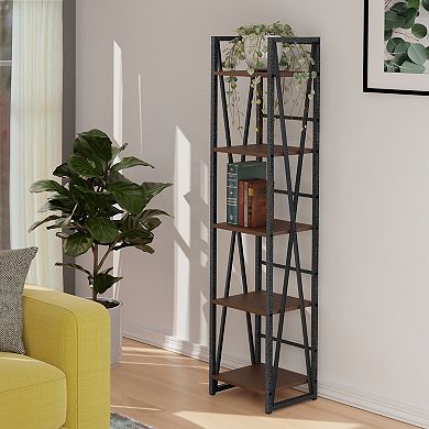 Winsome Wood Isa 5-Tier Bookshelf