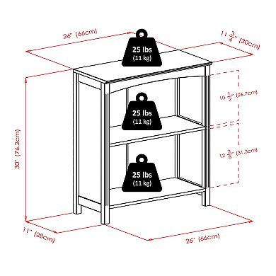 Winsome Wood Terrace 4-piece Shelf & 3 Baskets Set