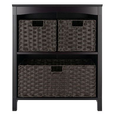 Winsome Wood Terrace 4-piece Shelf & 3 Baskets Set