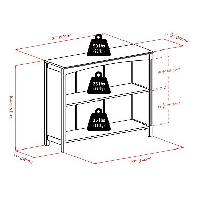Winsome Wood Terrace 4-piece Shelf & 3 Baskets Set