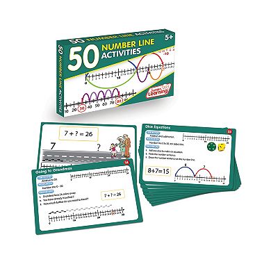 Junior Learning 50 Number Line Activities Learning Set
