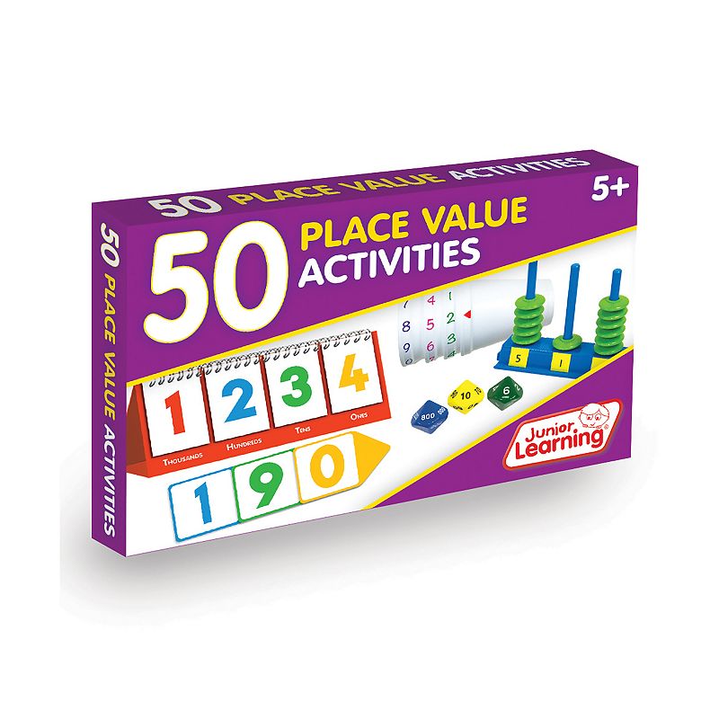 Junior Learning 50 Place Value Activities Learning Set, Multicolor