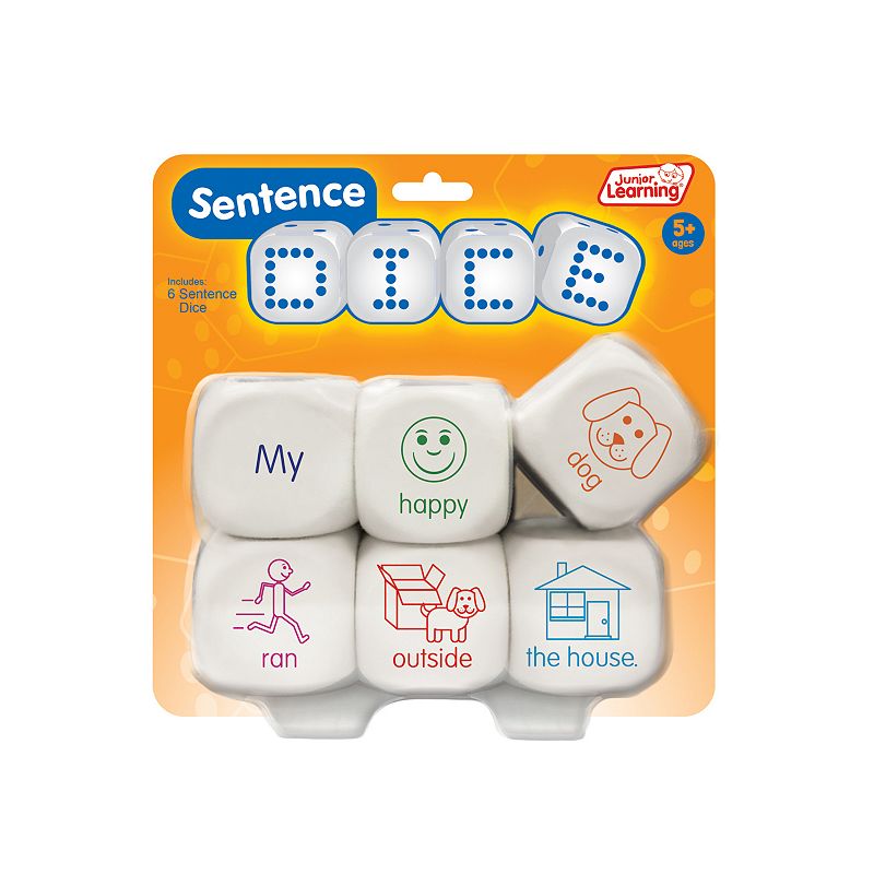 Junior Learning Sentence Dice Educational Learning Game, Multicolor