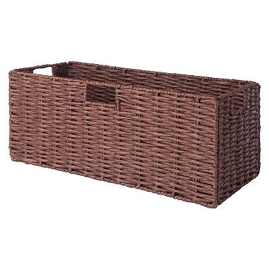 Winsome Wood Milan 4-piece Shelf & 3 Foldable Baskets Set