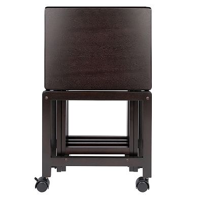 Winsome Wood Allen 5-piece Snack/Coffee Table Set