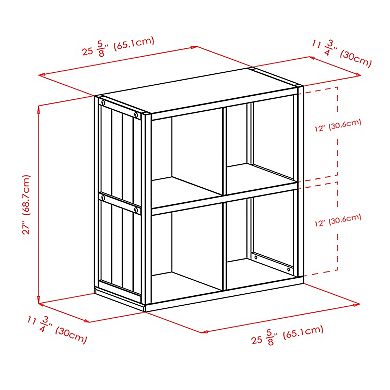 Winsome Wood Timothy 3-piece Shelf & 2 Baskets Set