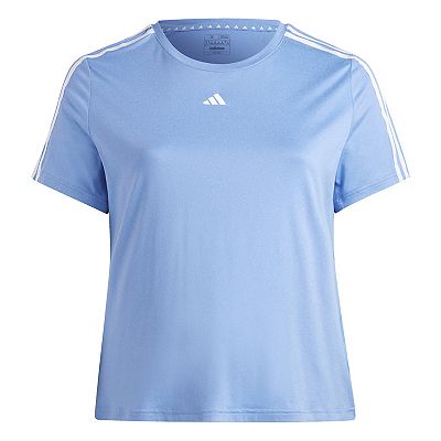 Plus Size adidas AEROREADY Train Essentials 3-Stripes Tee