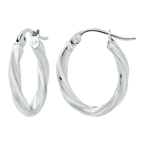 Kohls silver hoop deals earrings